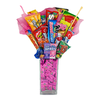 Rectangle Candy Filled Vase Bouquet