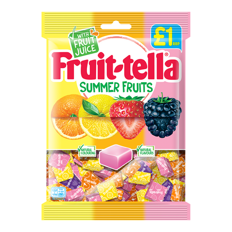 Fruit-tella Summer fruits Peg bag 135g bag