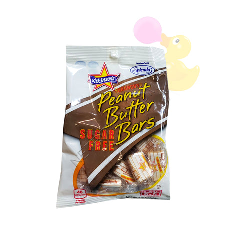 Atkinson's Crunchy Peanut Butter Bars Sugar Free