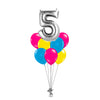 The Basic Single Number Balloon Bouquet