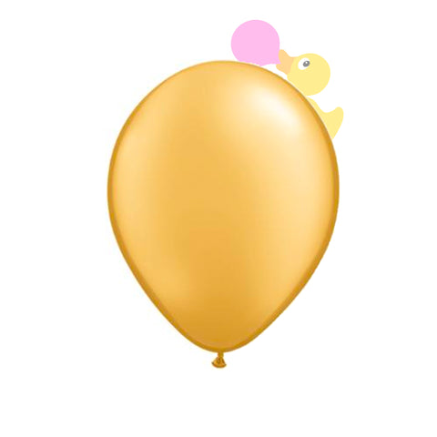11" Latex Balloon Gold