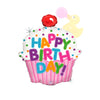 Happy Birthday Cupcake Balloon 31"