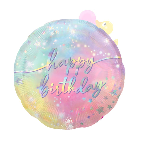 Happy Birthday Pastel 18" Balloon