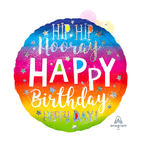 Hip Hip Hooray Happy Birthday Balloon