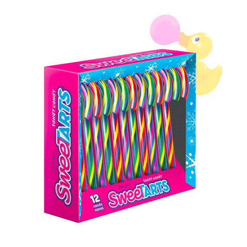 SweeTart Christmas Candy Canes
