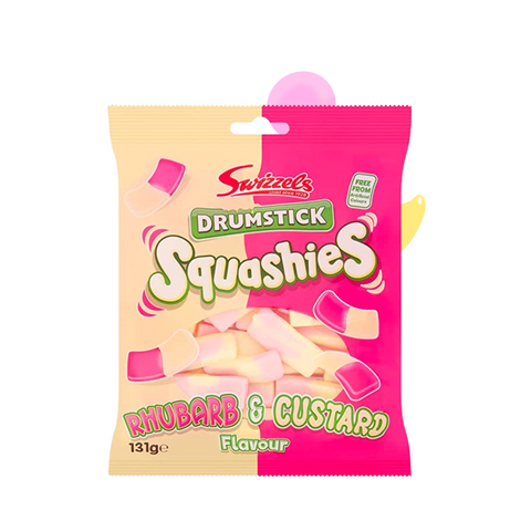 Swizzels Drumstick Squashies Rhubarb & Custard Flavour - 160g